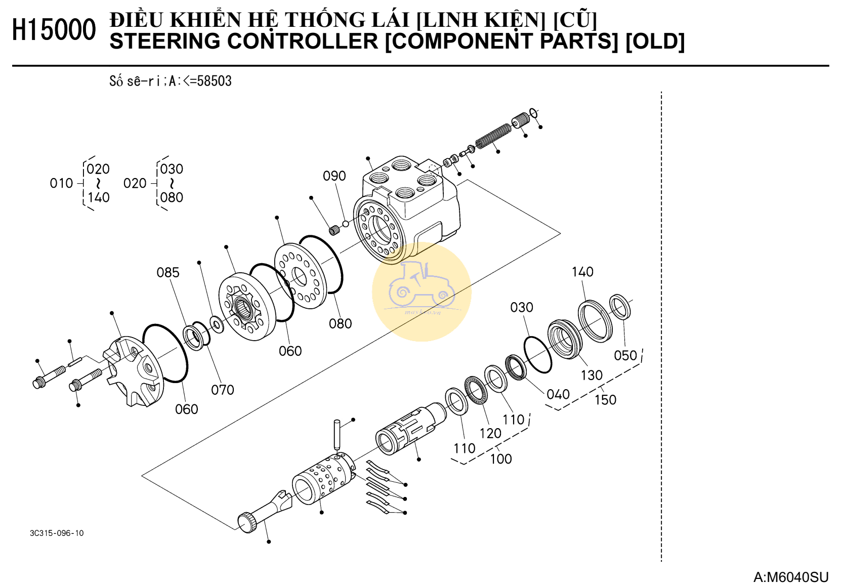 Bộ phận  điều khiển hệ thống lái (cũ)